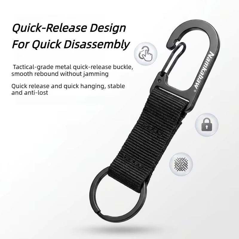Edc Carry Clip - Compact Mini Webbing Spring Snap Hook