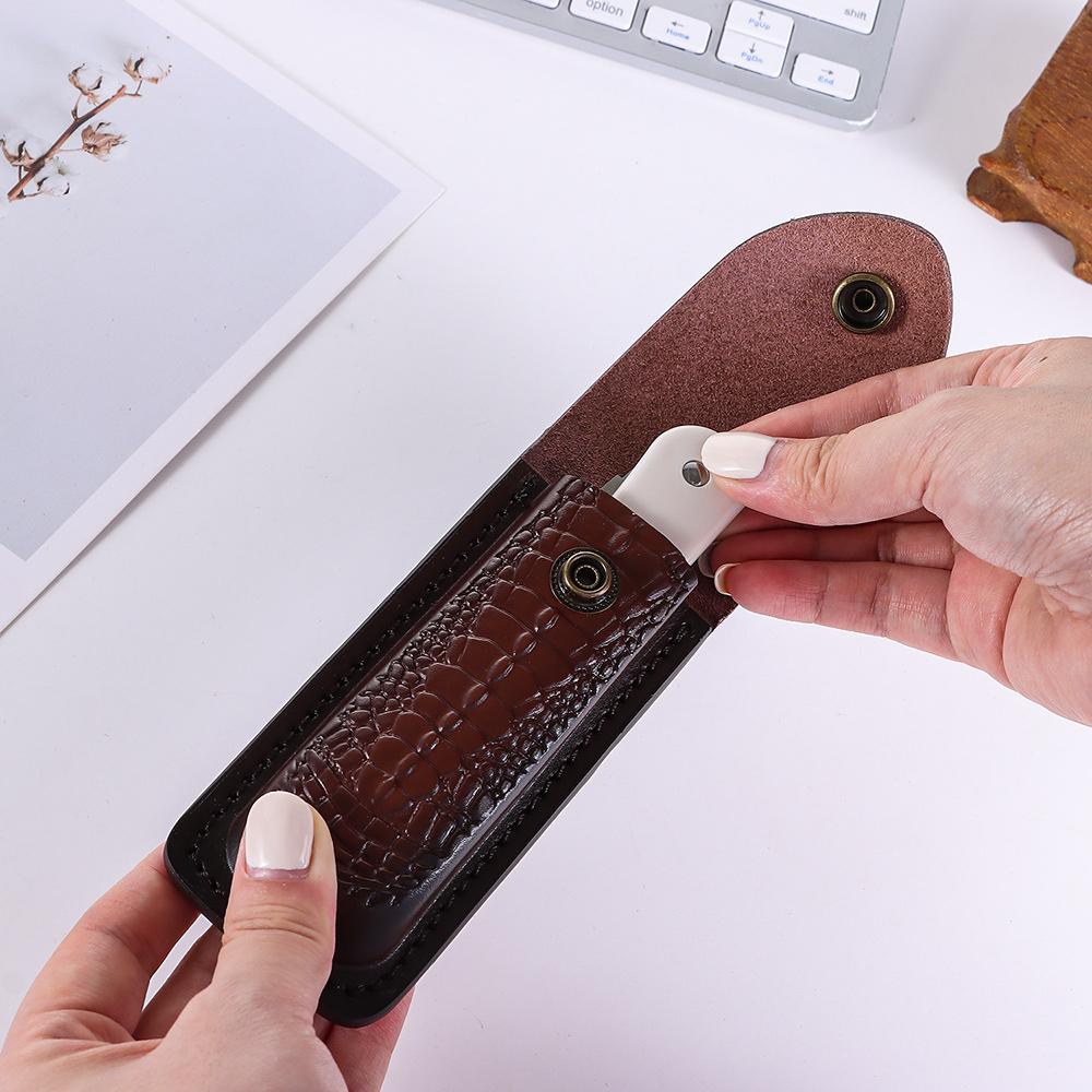 Cowhide Leather Sheath for Fol - огляд і ціна Edc Everyday Carry Knives