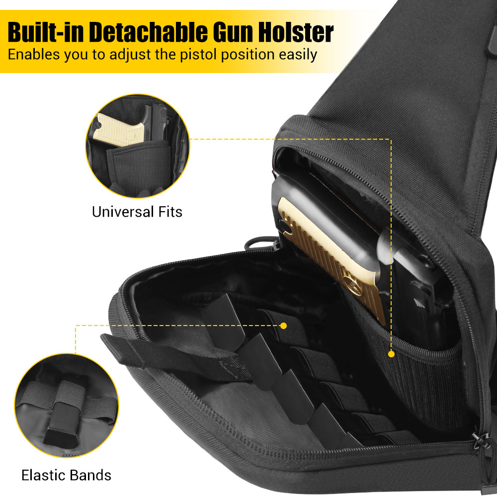 Tactical Pistol Gun Bag Concea - огляд і ціна Edc Concealed Carry Sling Bag