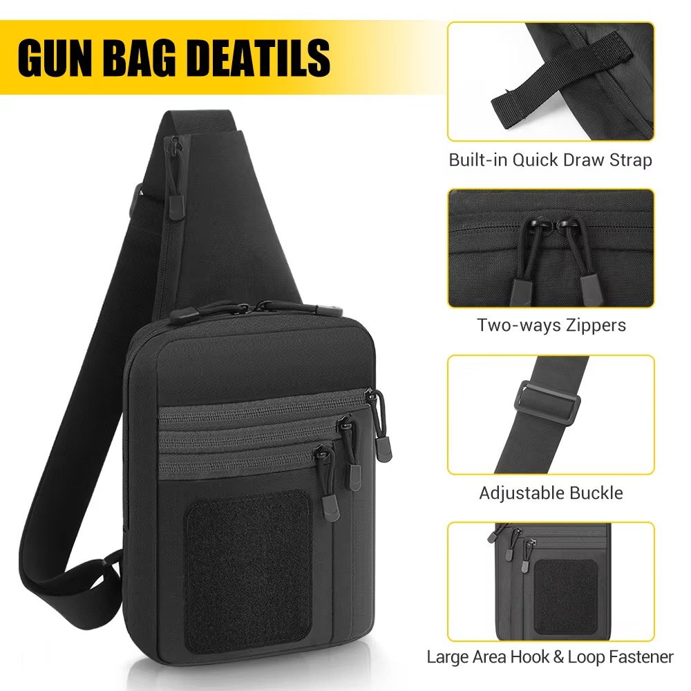 Tactical Pistol Gun Bag Concea - огляд і ціна Edc Concealed Carry Sling Bag