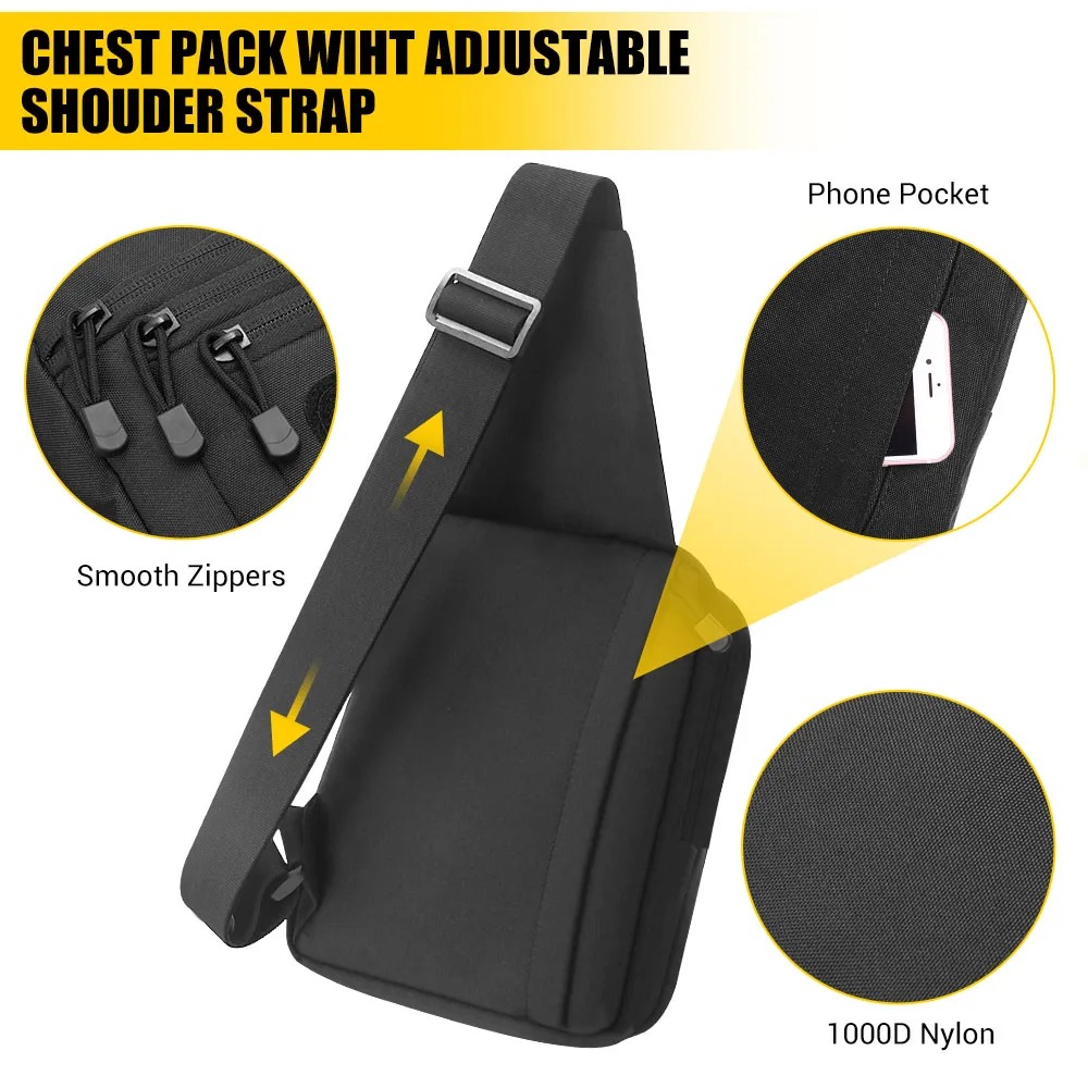 Tactical Pistol Gun Bag Concea - огляд і ціна Edc Concealed Carry Sling Bag