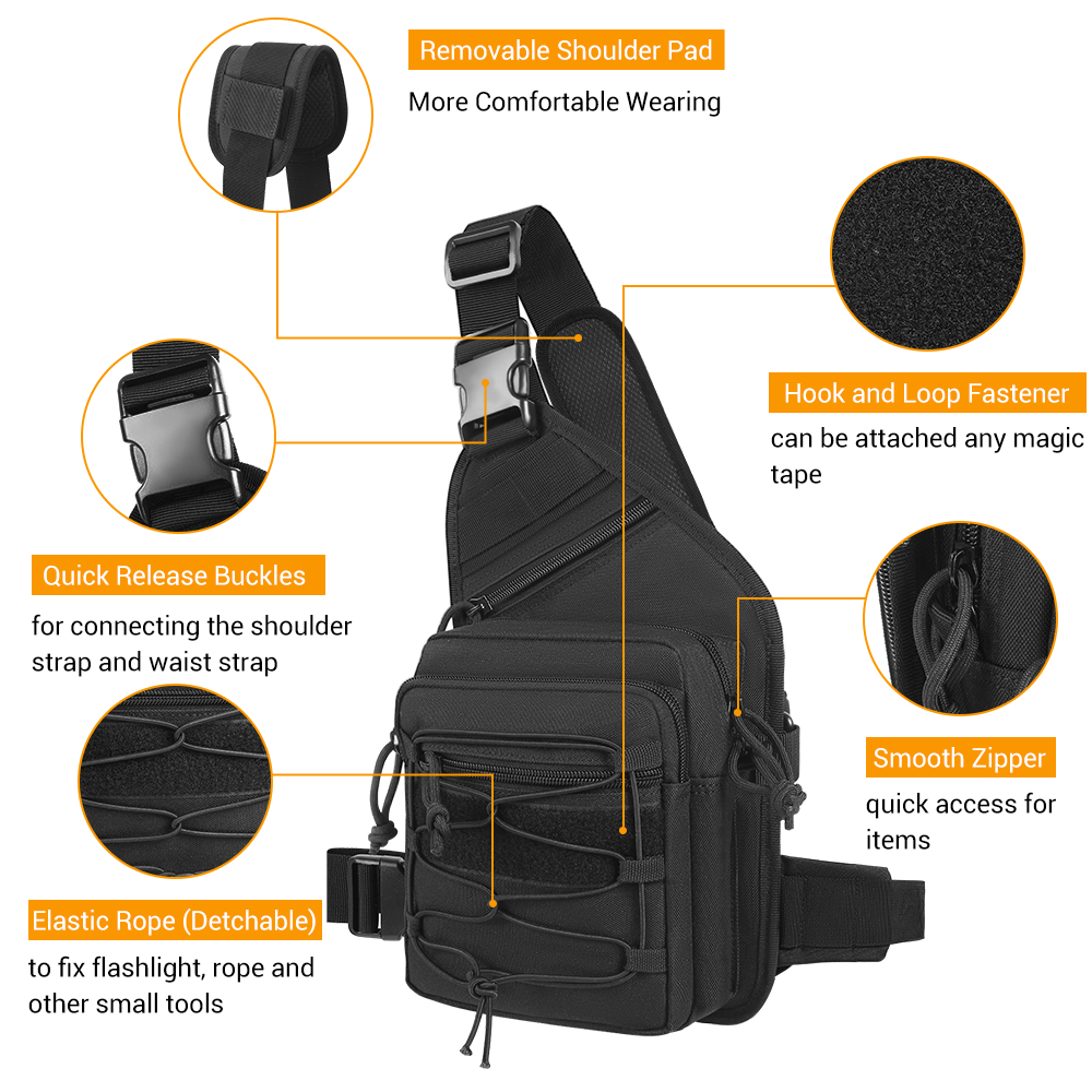 Outdoor Gun Holster Bag Concea - огляд і ціна Edc Concealed Carry Sling Bag