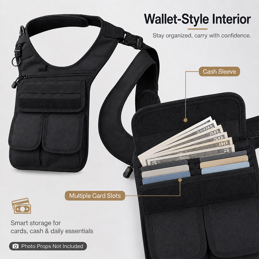 Tactical Concealed Underarm To - огляд і ціна Edc Concealed Carry Sling Bag
